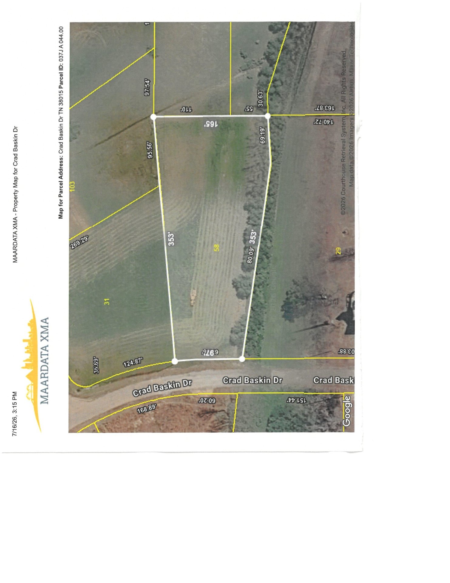 LOT 44 CRAD BASKIN, Burlison, TN, 38015